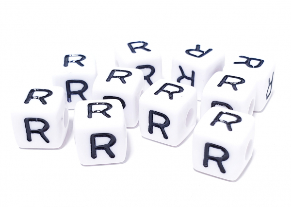 1x10 Kunststoffbuchstaben "R" 10x10mm